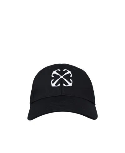Off-white Arrows-embroidered Cap In Black