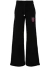 Off-white Arrows-embroidered Straight Trousers In Black