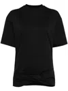 Off-white Arrows-embroidery Cotton T-shirt In Black