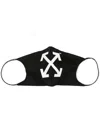 Off-white Arrows Face Mask In Black