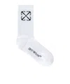 Off-white Arrows-intarsia Cotton Socks In White