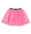 Off-white Logo-waistband Flared Mini Skirt In Pink Black