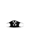 Off-white Arrow Logo Printed Face Mask In Black