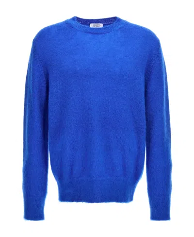 Off-white Arrows Logo-jacquard Jumper In Blue