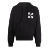 Off-white Single Arrow Graphic Hoodie In Black