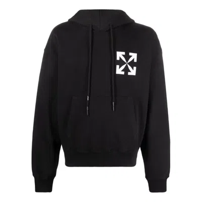 OFF-WHITE OFF-WHITE ARROWS LOGO-PRINT COTTON HOODIE 'BLACK'