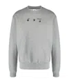 Off-white Arrows Logo Print Sweatshirt In Gray