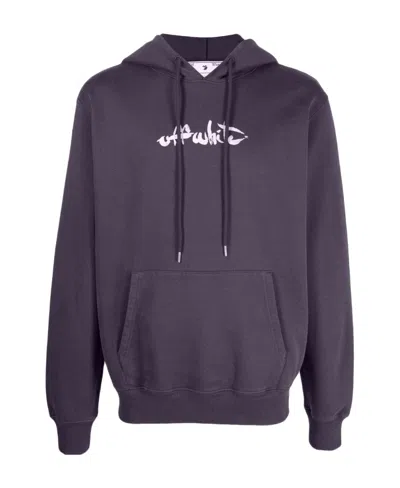 Off-white Arrows-motif Drawstring Hoodie In Black