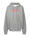 Off-white Arrows-motif Drawstring Hoodie In Gray