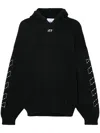 Off-white Off White 'stitch Arr Diags' Hooded Sweater In 黑色