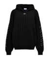 Off-white Off White 'stitch Arr Diags' Hooded Sweater In Black