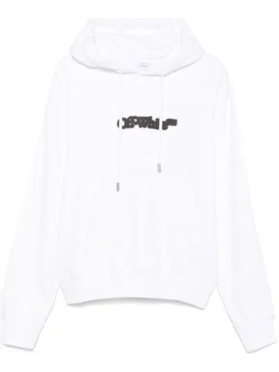 Off-white Arrows Motif Hooded Sweatshirt With Pouch Pocket