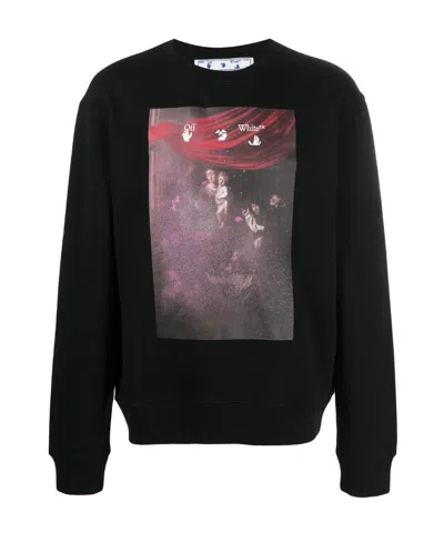 Off-white Arrows-motif Printed Sweatshirt In Black