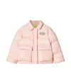 Off-white Arrows-motif Quilted Padded Jacket In Nude