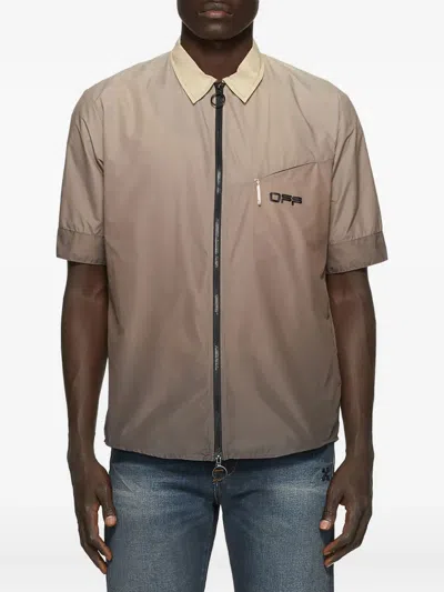 Off-white Arrows-motif Shirt In Brown