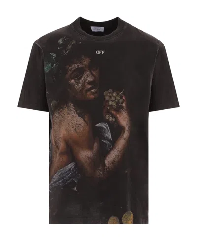 Off-white Arrows-motif Short-sleeve T-shirt In Black
