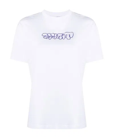 Off-white Arrows-motif Short-sleeve T-shirt In White