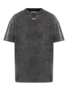 Off-white Check Flan Arrow Logo Tee In Gray