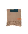 Off-white Arrows-motif Wool Blanket In Brown