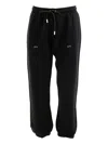 Off-white Stencil Arrow Drawstring Track Pants In Black
