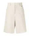 Off-white Arrows-print Bermuda Shorts In White
