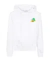 Off-white Arrows-print Cotton Drawstring Hoodie In White