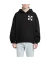 Off-white Single Arrow Graphic Hoodie In Black