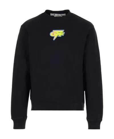 OFF-WHITE ARROWS-PRINT COTTON SWEATSHIRT