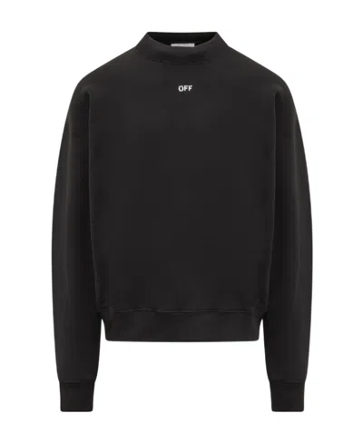OFF-WHITE ARROWS-PRINT COTTON SWEATSHIRT