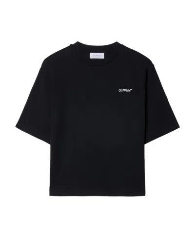 Off-white Arrows-print Cotton T-shirt In Black