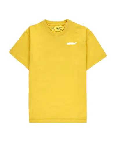 Off-white Arrows-print Cotton T-shirt In Yellow