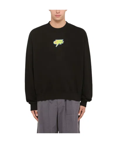 Off-white Arrows Print Crew Neck Sweatshirt In Black