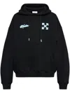 Off-white Arrows-embroidered Hoodie In Black