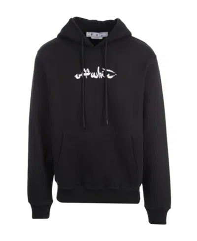 Off-white Arrows-print Hoodie In Black