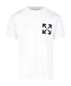 Off-white Slim Fit Single Arrow Cotton Graphic T-shirt In White