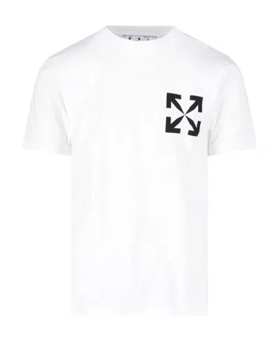 Off-white Slim Fit Single Arrow Cotton Graphic T-shirt