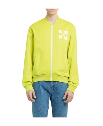 Off-white Arrows-print Track Jacket In Yellow