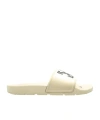 Off-white Round-toed Slippers In Neutral