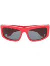 Off-white Joseph Sunglasses In 红色