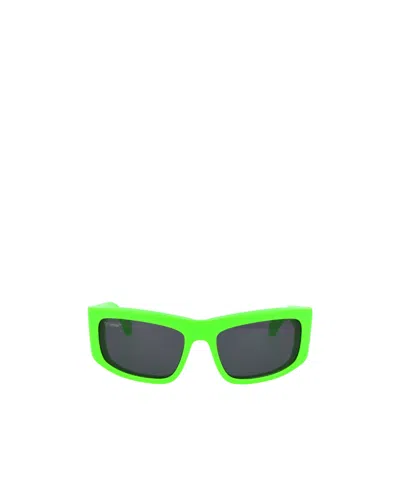 Off-white Arrows Rectangular Sunglasses In Green