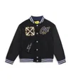 Off-white Arrow-patch Bomber Jacket In Black