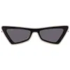Off-white Artemisia Dark Grey Cat Eye Ladies Sunglasses Oeri042 0207 55 In Blue