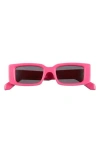 Off-white Arrows Rectangle-frame Sunglasses In Pink