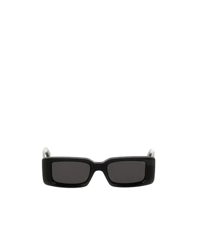 Off-white Arthur Rectangle-frame Sunglasses In Black