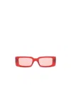 Off-white Arthur Rectangle-frame Sunglasses In Pink