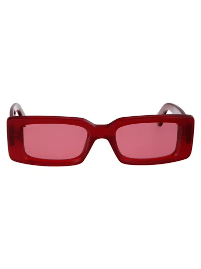 Off-white Arthur Sunglasses In 2828 Burgundy