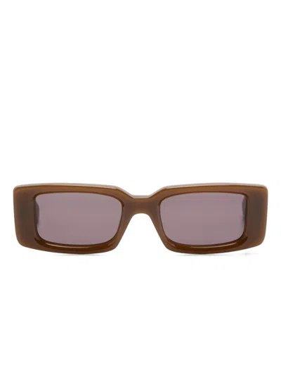 Off-white Arthur Sunglasses In Brown