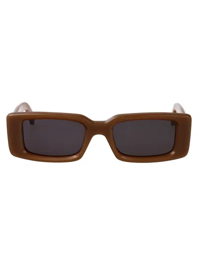 Off-white Arthur Sunglasses In Mud Dark Grey