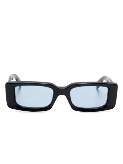 Off-white Arthur Sonnenbrille In Black/light Blue