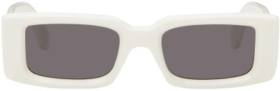 Off-white Arthur Sunglasses In White Dark Grey
